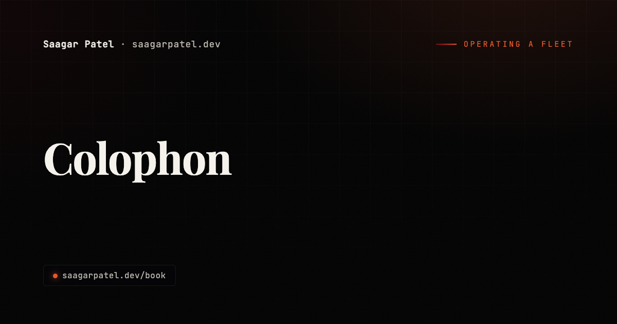 Colophon share card