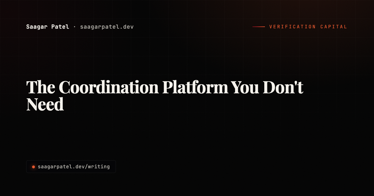 The Coordination Platform You Don't Need share card