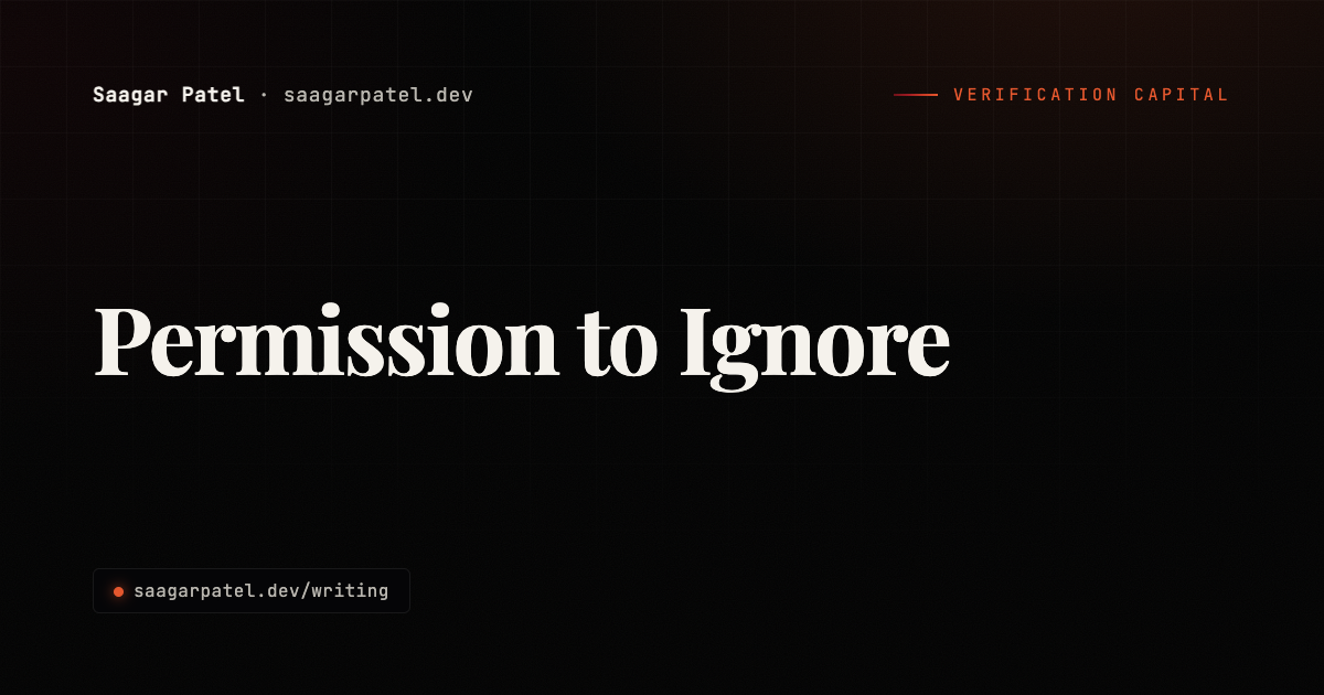 Permission to Ignore share card