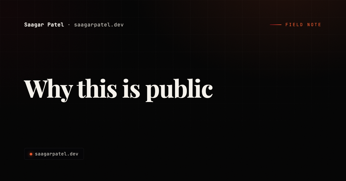 Why this is public share card
