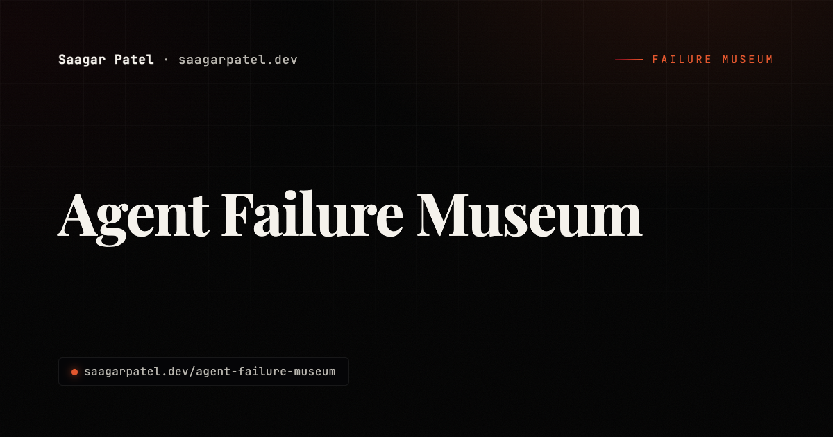 Agent Failure Museum share card
