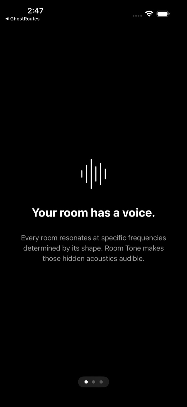 RoomTone acoustic scanner